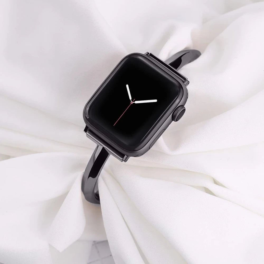 Damen Slim Edelstahl Link Armband für Apple Watch