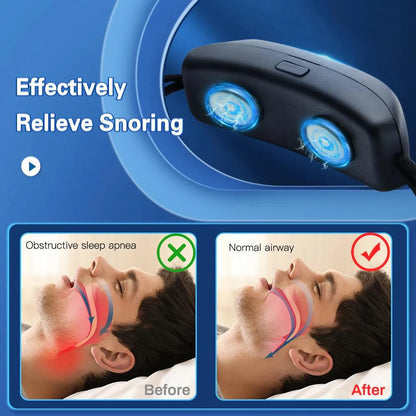 Smart Anti-Schnarch-Gerät EMS-Puls Stopp Schnarchen Tragbar Bequem Schlafen Gut Stopp Schnarchen Gesundheitsversorgung Schlafapnoe Hilfsmittel USB
