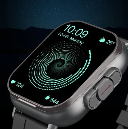 Smart GPS-Uhr &amp; Bluetooth-Headset Duo – 2in1-Uhr zur Überwachung der Herzfrequenz, Blutdrucküberwachung, Musikwiedergabe und Anrufen in einem eleganten Gerät
