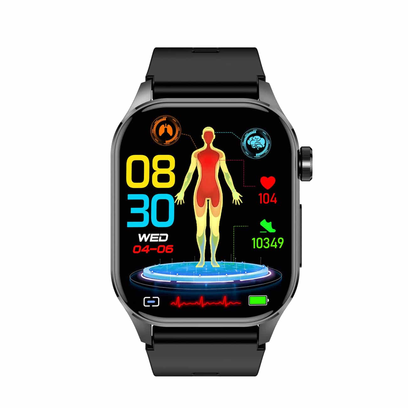 Smartwatch für Gesundheit &amp; Fitness - EKG, Blutdruck, Herzrate