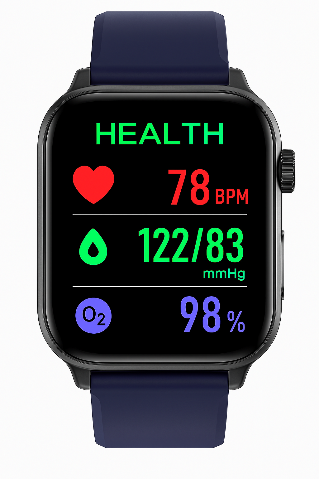Smartwatch für Gesundheit &amp; Fitness - EKG, Blutdruck, Herzrate