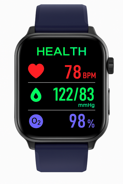 Smartwatch für Gesundheit &amp; Fitness - EKG, Blutdruck, Herzrate