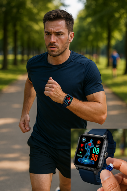 Smartwatch für Gesundheit &amp; Fitness - EKG, Blutdruck, Herzrate