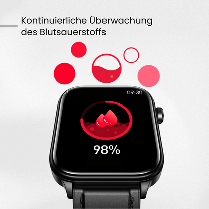 Smartwatch mit Benachrichtigungs- &amp; Trackingfunktionen