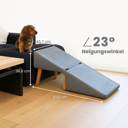 Hundetreppe für Bett &amp; Sofa | Hunderampe &amp; Hocker in einem | SofaFreund