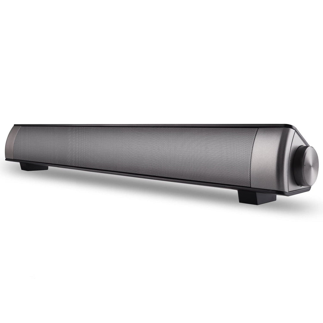 Tragbare Bluetooth-Soundbar mit Subwoofer für TV – Kabelloser Lautsprecher mit Mikrofon, USB, AUX, RCA &amp; 1800mAh Akku