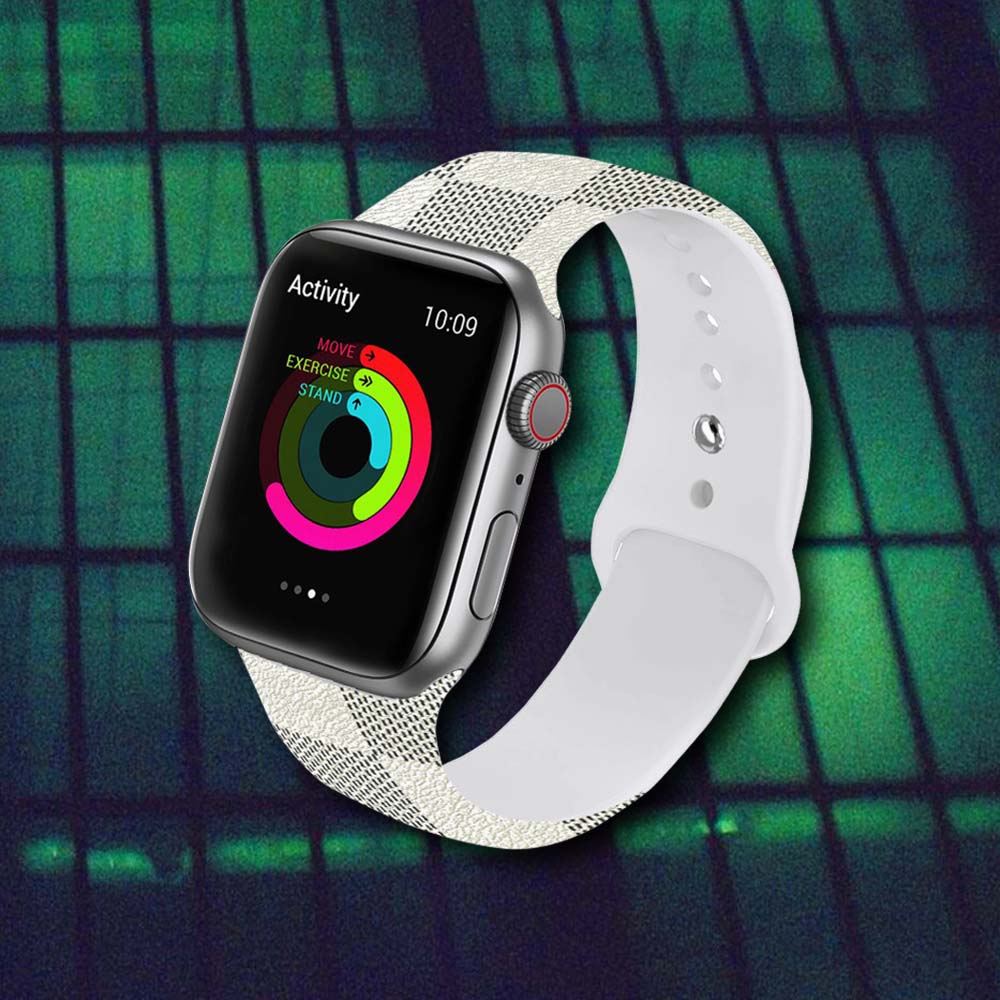 Apple Watch-Armband | Weiße Karos