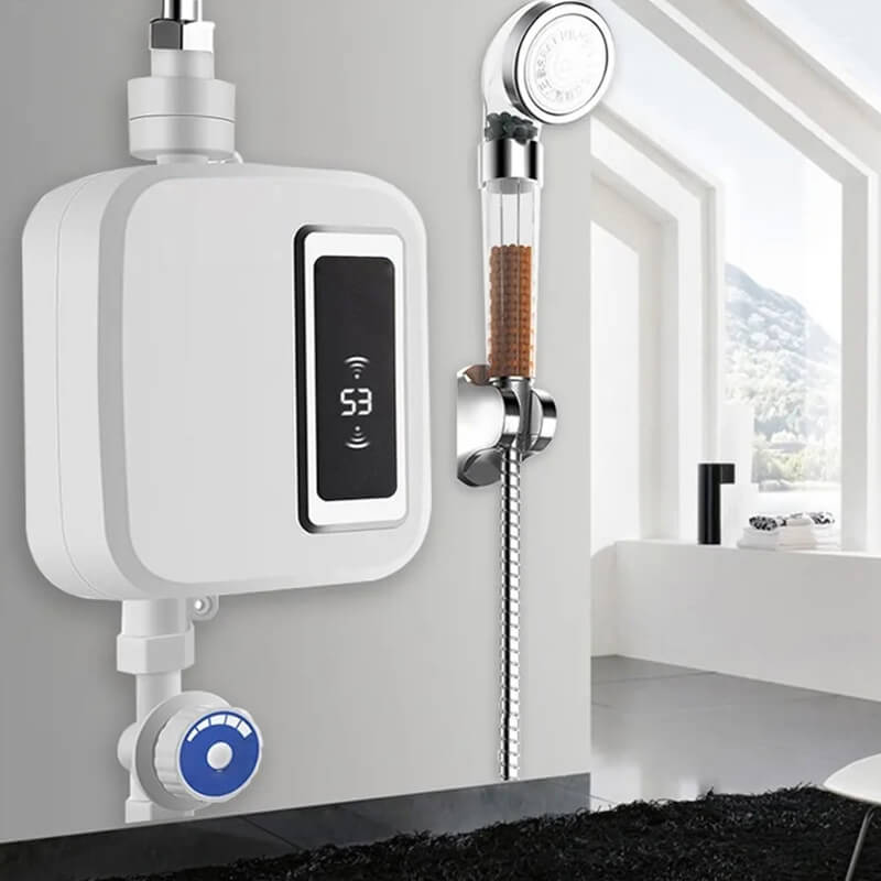 Sofortiger Durchlauferhitzer | Unbegrenztes Warmwasser nach Bedarf | Platzsparend &amp; Energiesparend