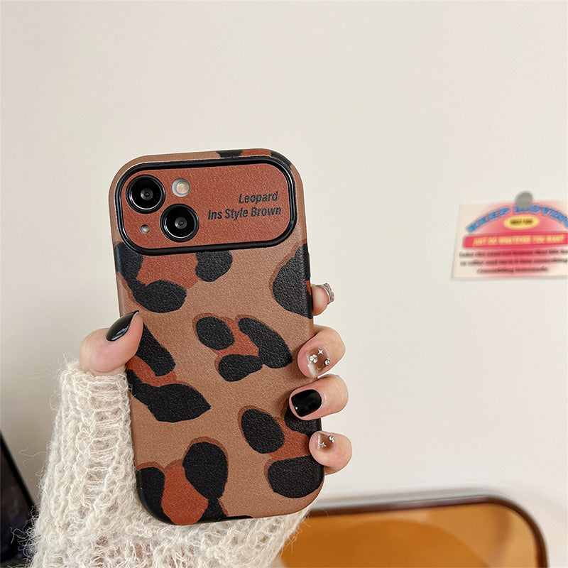 [Beste Geschenk Für Telefon] Luxuriöse Braune Leopardprint-Hülle Für iPhone