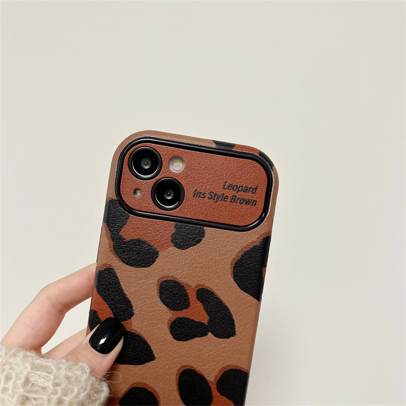 [Beste Geschenk Für Telefon] Luxuriöse Braune Leopardprint-Hülle Für iPhone