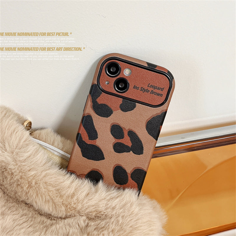 [Beste Geschenk Für Telefon] Luxuriöse Braune Leopardprint-Hülle Für iPhone