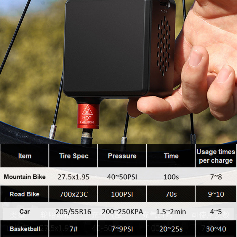 🎁Heißer Verkauf 49% RABATT⏳Fahrrad Smart Elektrische Mini Pumpe