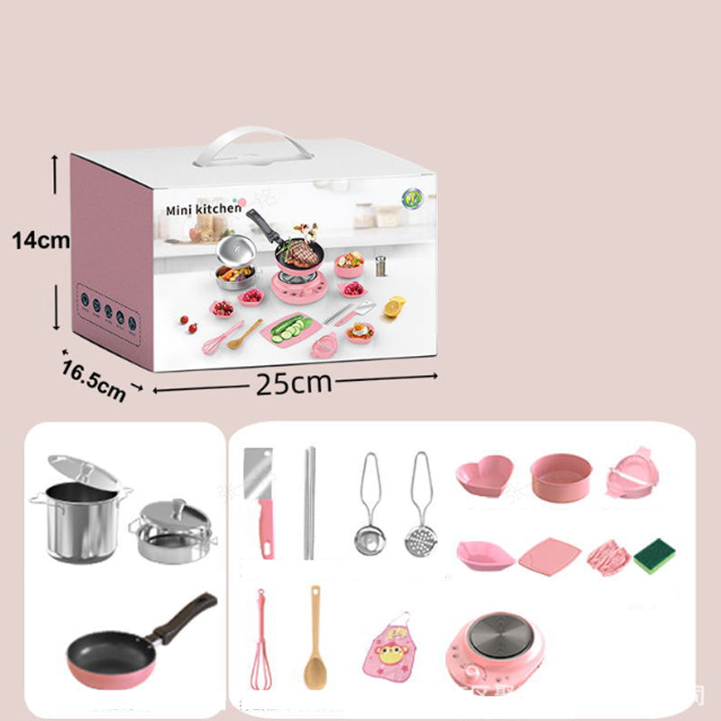 Kinder echte Koch Mini Küche Spielzeug - 22 Teile Set