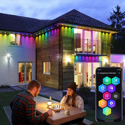 Schlaue RGB Außenlichterkette für vielseitige Dekoration
