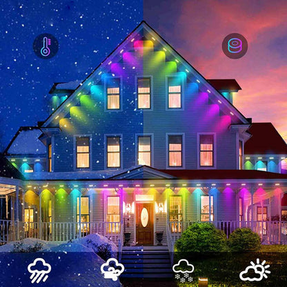 Schlaue RGB Außenlichterkette für vielseitige Dekoration