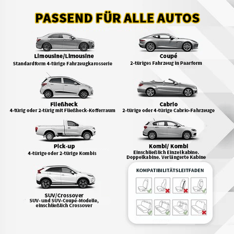 🔥🔥Atmungsaktive &amp; Rutschfeste Baumwolle Auto-Sitzbezüge!