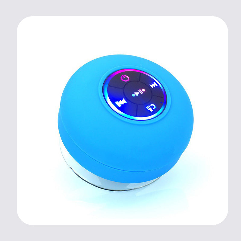 Wasserdichter Bluetooth-Lautsprecher mit LED und Saugnapf