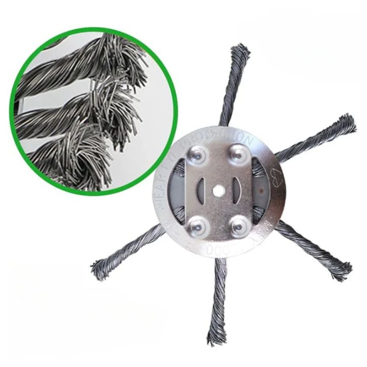 Stahlbürsten-Rasentrimmerkopf - Effizienter Unkrautentferner