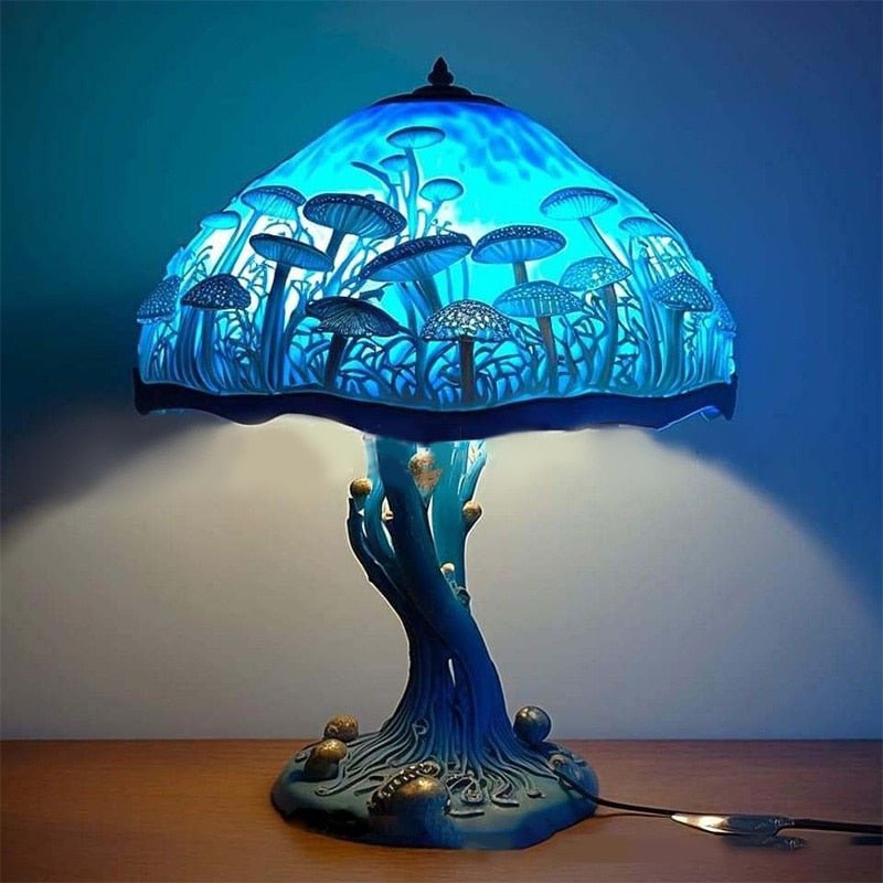 Buntglas Tischlampe