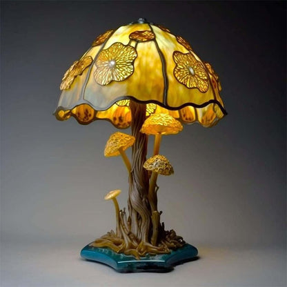 Buntglas Tischlampe