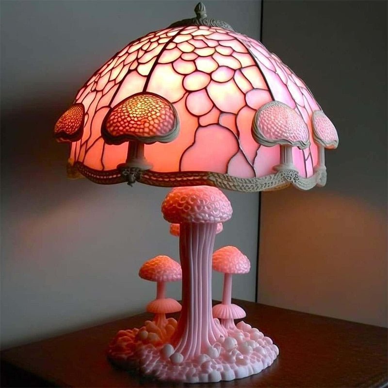 Buntglas Tischlampe