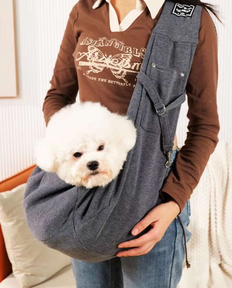 Hunde-Tragetasche Schultertasche | Bequeme &amp; Stilvolle Haustiertragetasche
