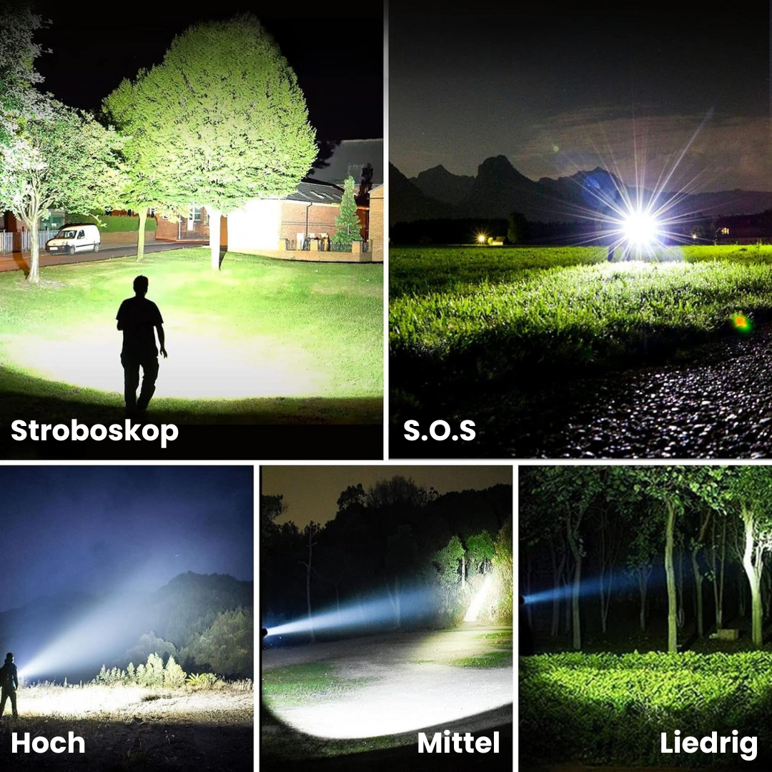 Taktische Taschenlampe für Helligkeit &amp; Sicherheit