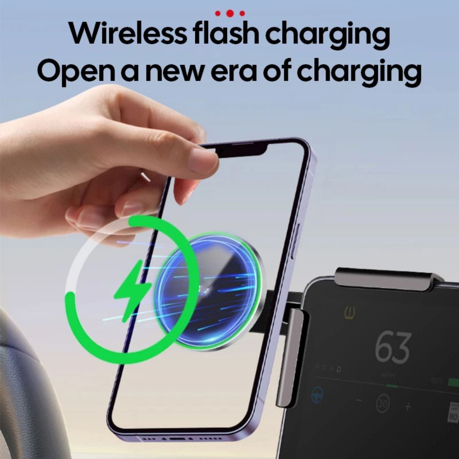 Tesla Magnetisches Autoladegerät – Blitzschnelles Laden für Ihr iPhone