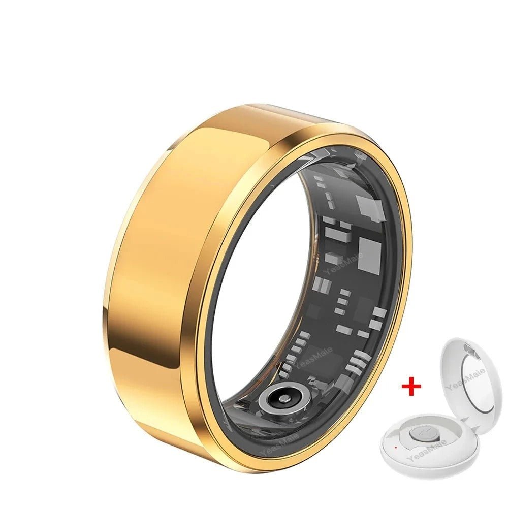 Titanium Smart Ring für Damen und Herren mit IPX8 Wasserdichtigkeit, Gesundheitsüberwachung und Leichtgewicht