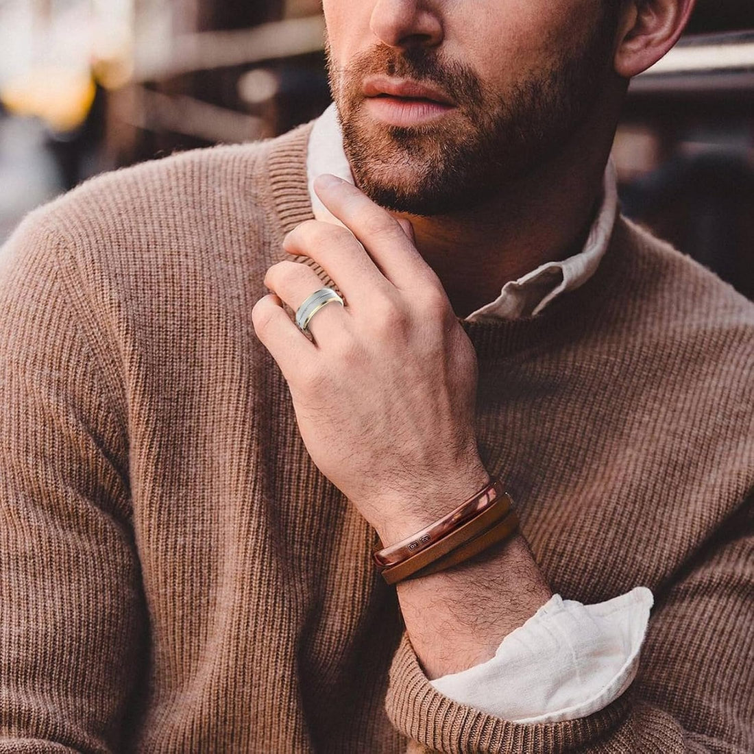 Titanium Smart Ring für Damen und Herren mit IPX8 Wasserdichtigkeit, Gesundheitsüberwachung und Leichtgewicht