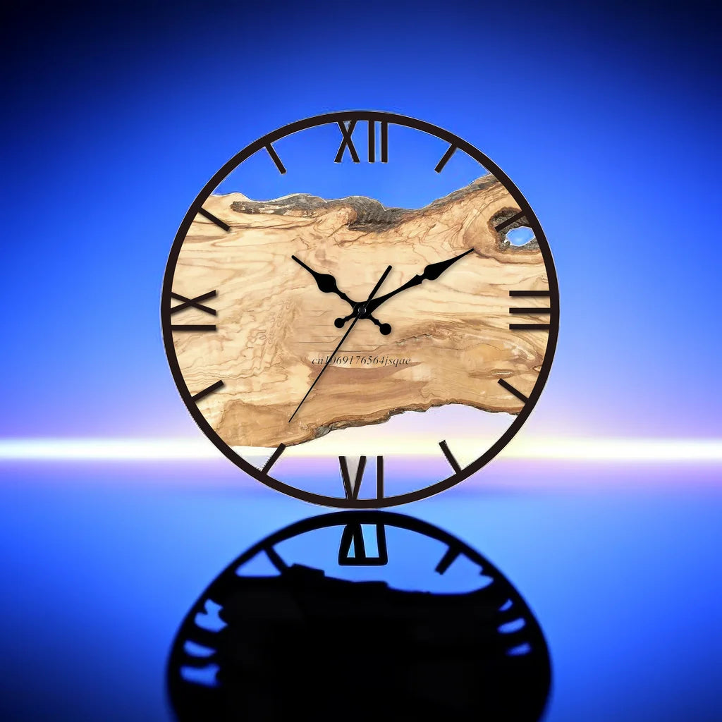 Transparente Wanduhr - Modernes Design