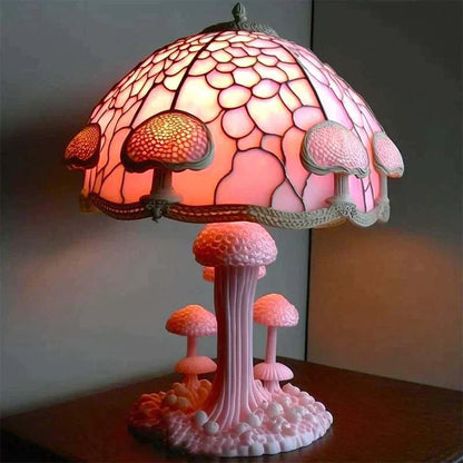 Buntglas Kunst Tischlampe – Elegante Dekorative Beleuchtung