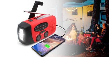 All-in-One Notfallradio mit Solarenergie &amp; Powerbank – Sei jederzeit und überall vorbereitet
