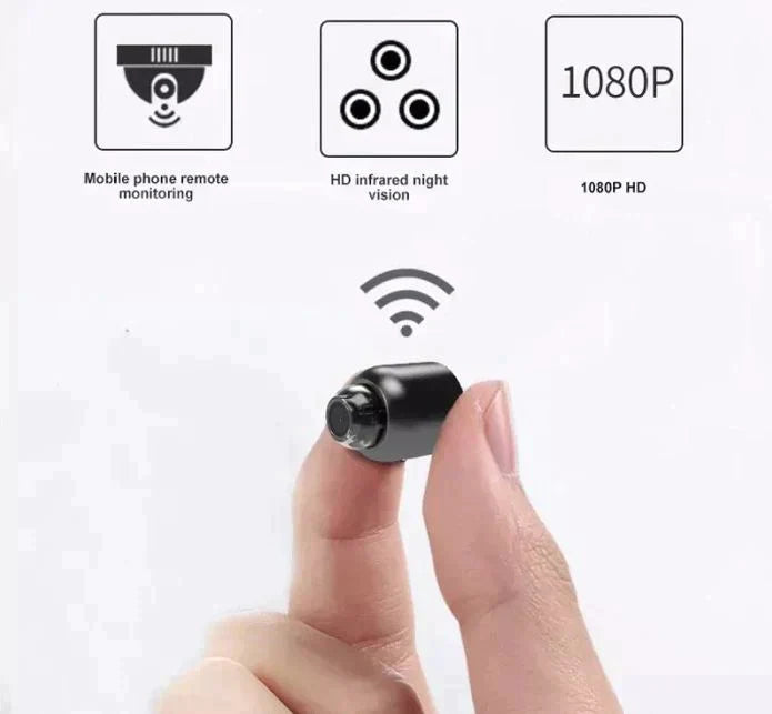Ultrakleine WiFi-Überwachungskamera - 1080P HD | Nachtsicht