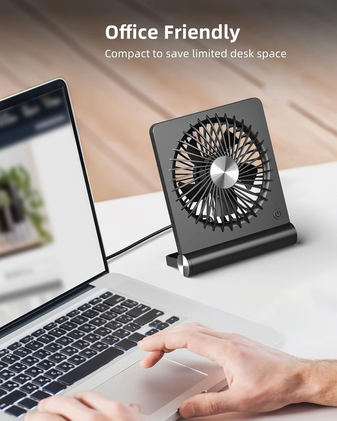 Starker Wind Tischventilator - Ultraleise &amp; Kompakt