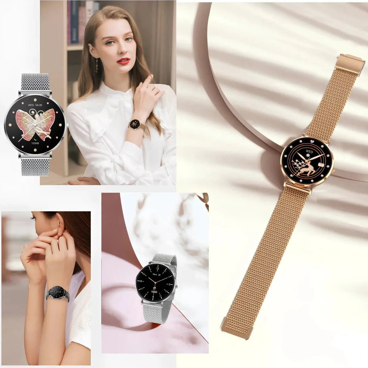 Zelara Pro Elegance Plus Damen Smartwatch
