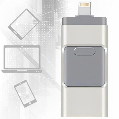 USB-Flash-Laufwerk für iPhone &amp; Android - 128 GB Hochgeschwindigkeits-Speicher für Fotos, Videos und Dateiübertragung