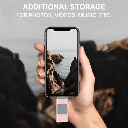 USB-Flash-Laufwerk für iPhone &amp; Android - 128 GB Hochgeschwindigkeits-Speicher für Fotos, Videos und Dateiübertragung