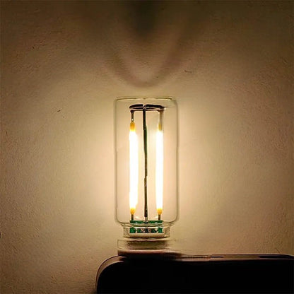 USB Touch-Control Glühlampe – Set von 2 5V Glühbirnen zum Erzeugen einer warmen und gemütlichen Atmosphäre mit stilvoller Filamentbeleuchtung