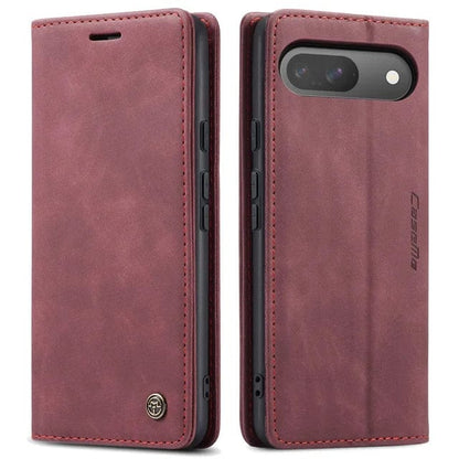 Slim Magnetic Leather Case Für Google Pixel