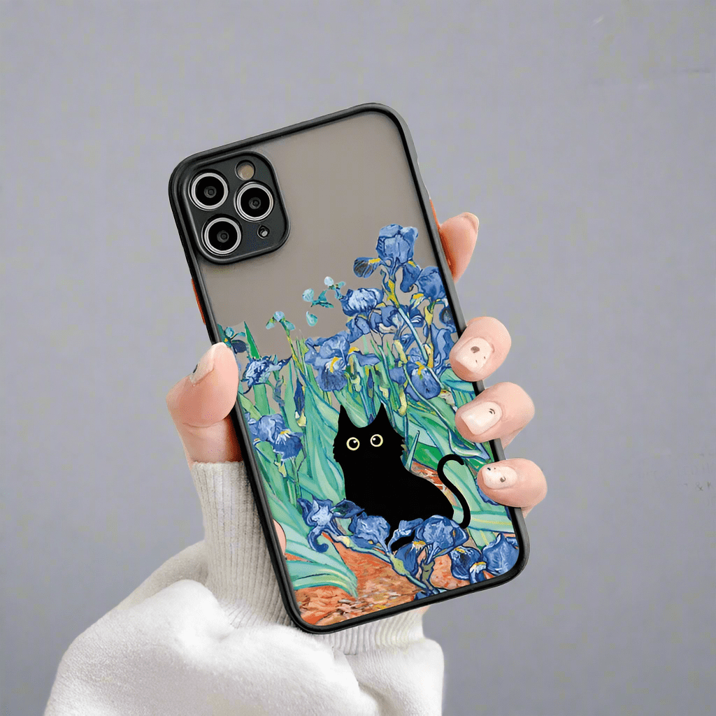 Van-Gogh Ölmalerei Katze Stoßsichere iPhone Hülle