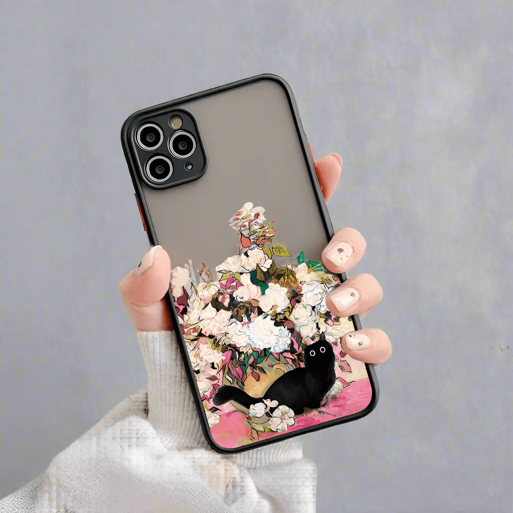 Van-Gogh Ölmalerei Katze Stoßsichere iPhone Hülle