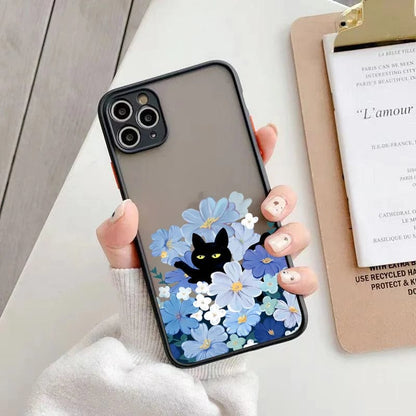 Van-Gogh Ölmalerei Katze Stoßsichere iPhone Hülle