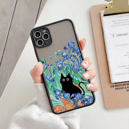 Van-Gogh Ölmalerei Katze Stoßsichere iPhone Hülle