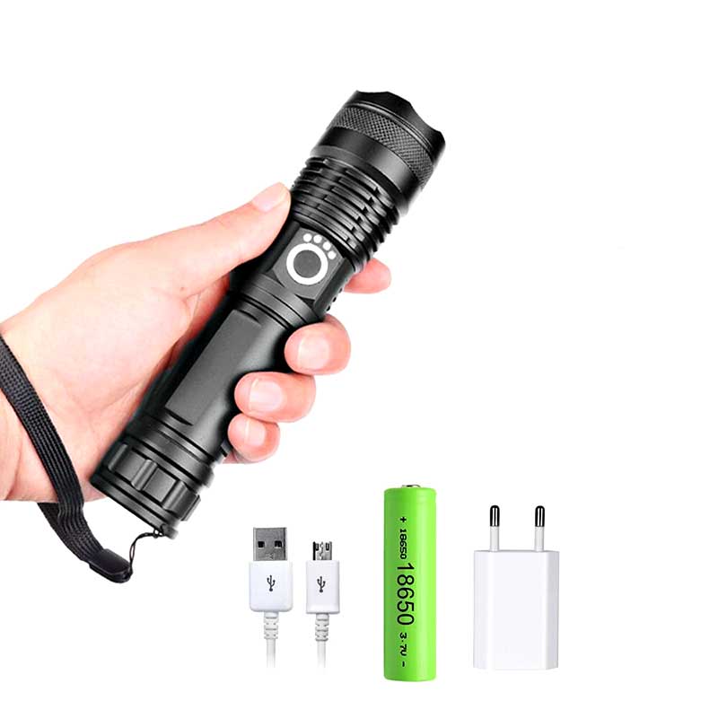 USB leistungsstarker Taschenlampe