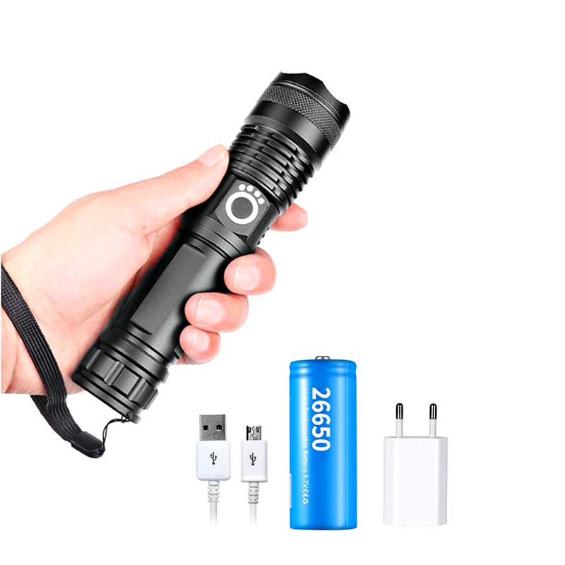 USB leistungsstarker Taschenlampe