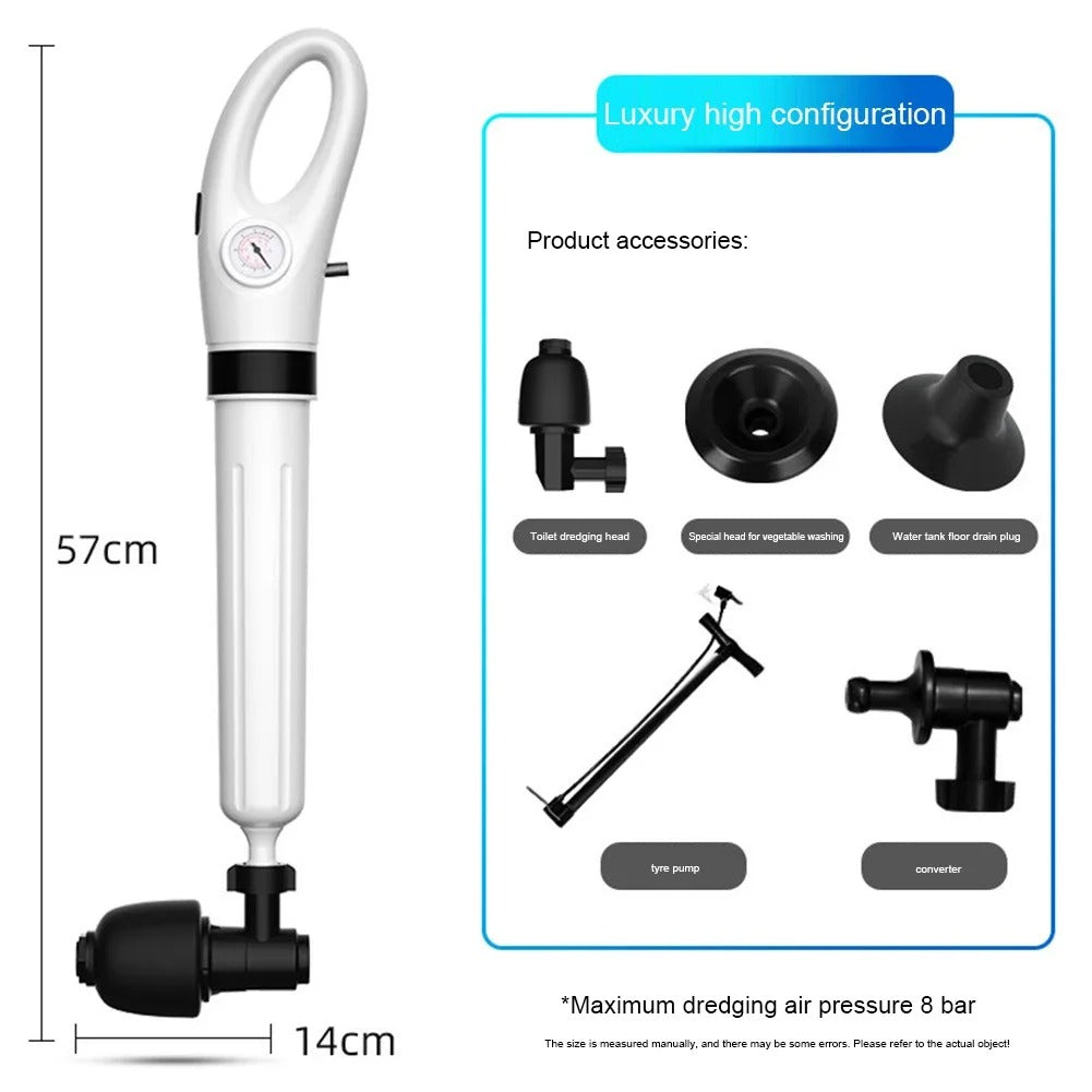 ClearFlow™ Toilettenpümpel | Schnell wirkendes Werkzeug für Abfluss- und Toilettenverstopfungs-Lösungen
