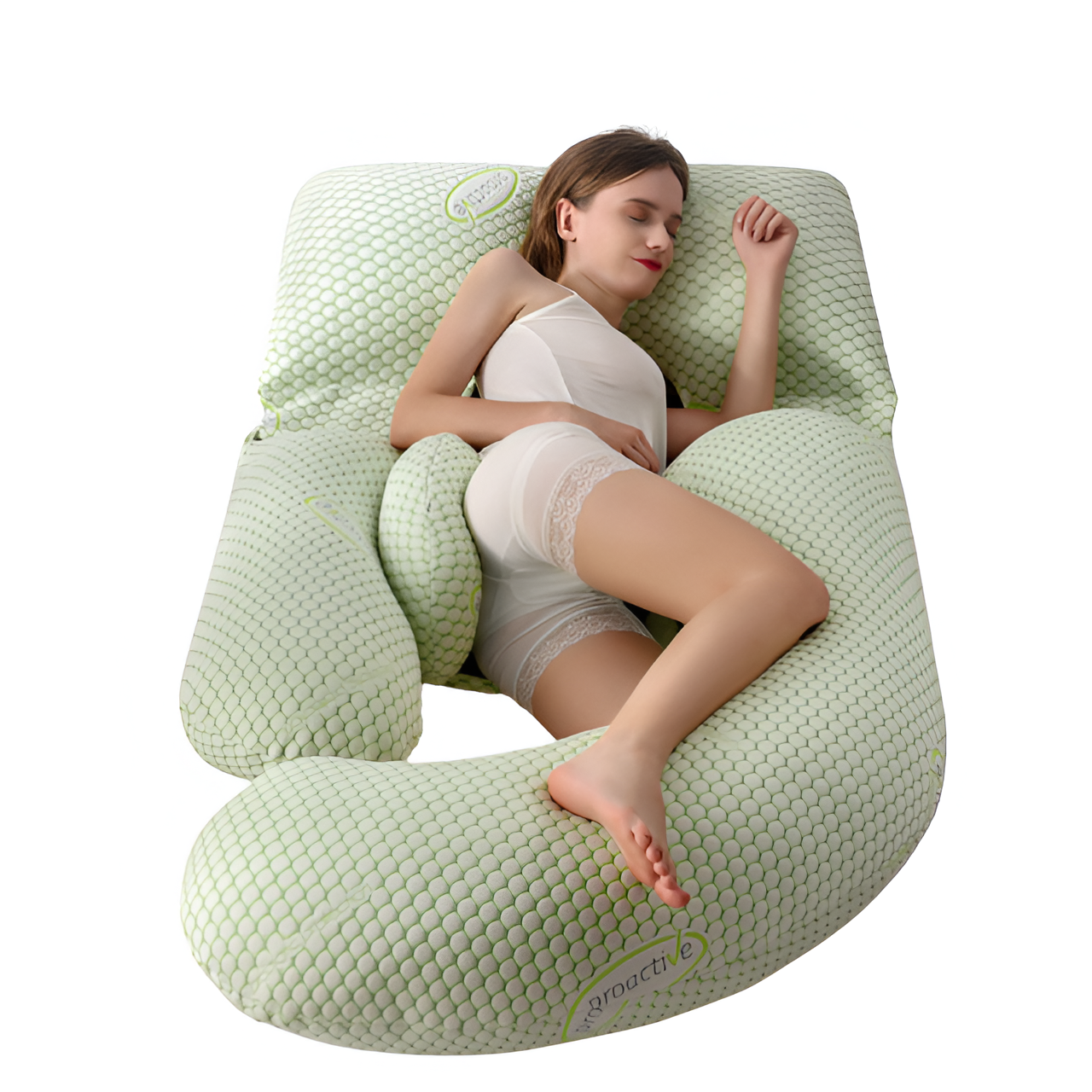 Ergonomisches Schwangerschaftskissen aus weicher Baumwolle