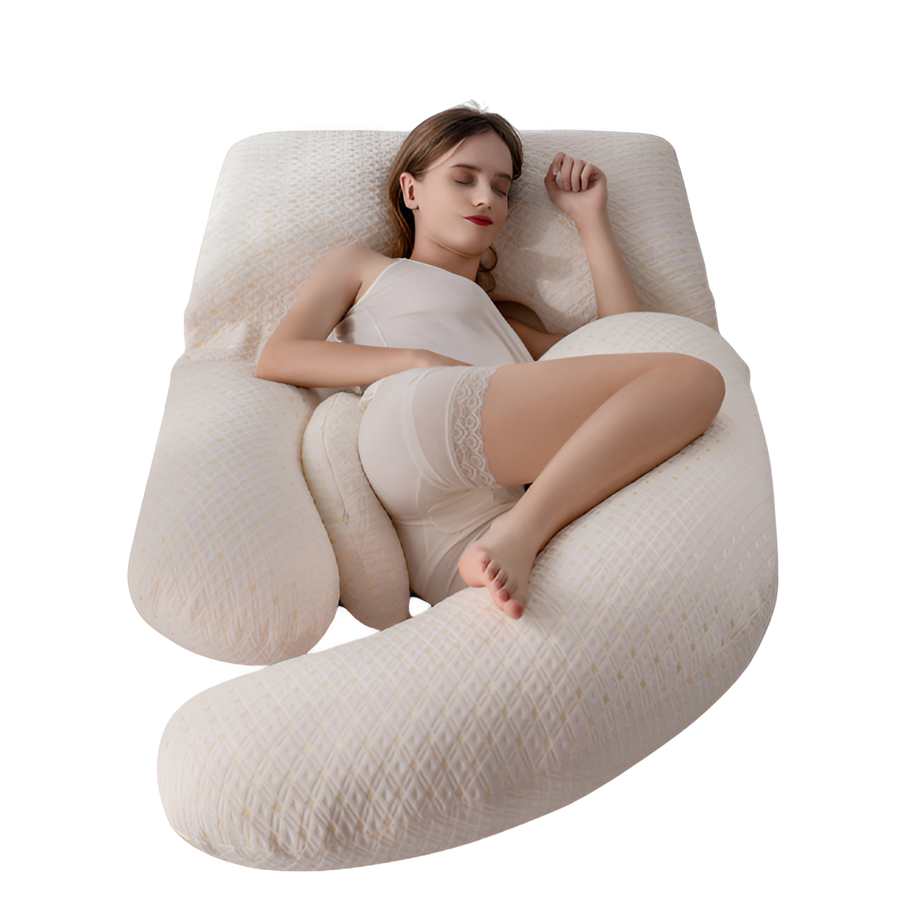 Ergonomisches Schwangerschaftskissen aus weicher Baumwolle