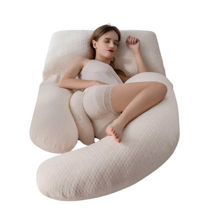 Ergonomisches Schwangerschaftskissen aus weicher Baumwolle